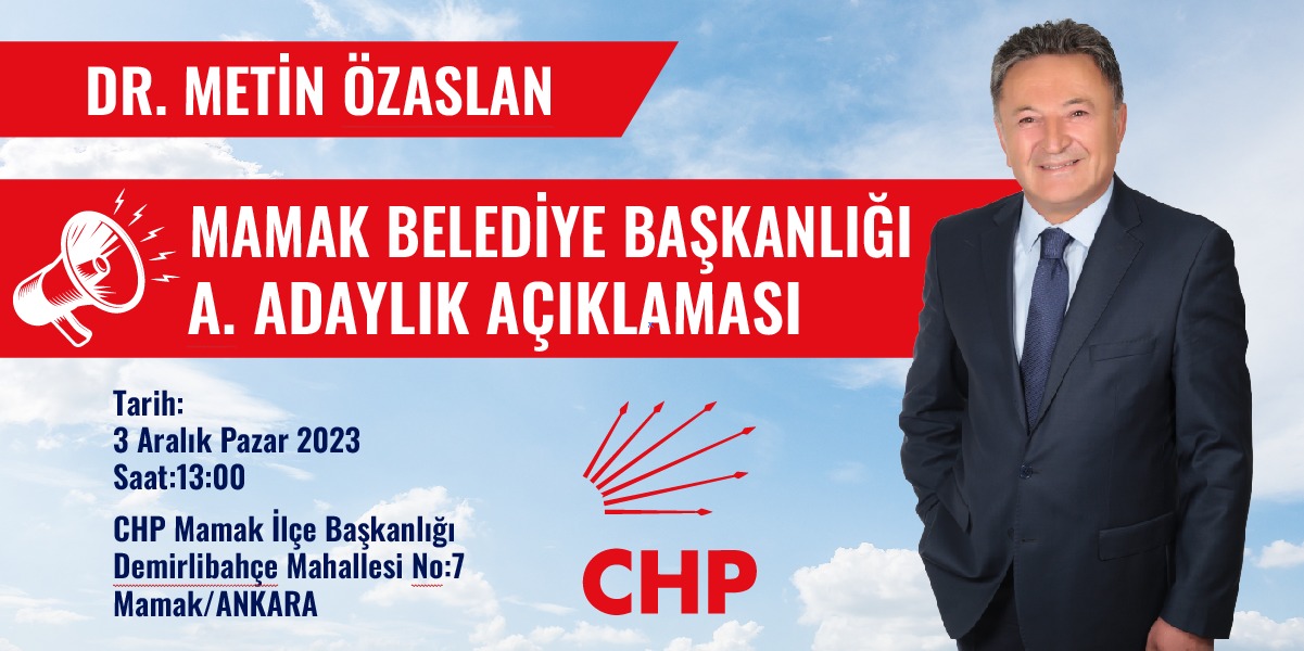 METİN ÖZASLAN ADAY ADAYLIĞINI AÇIKLADI_Karapürçek Gazetesi