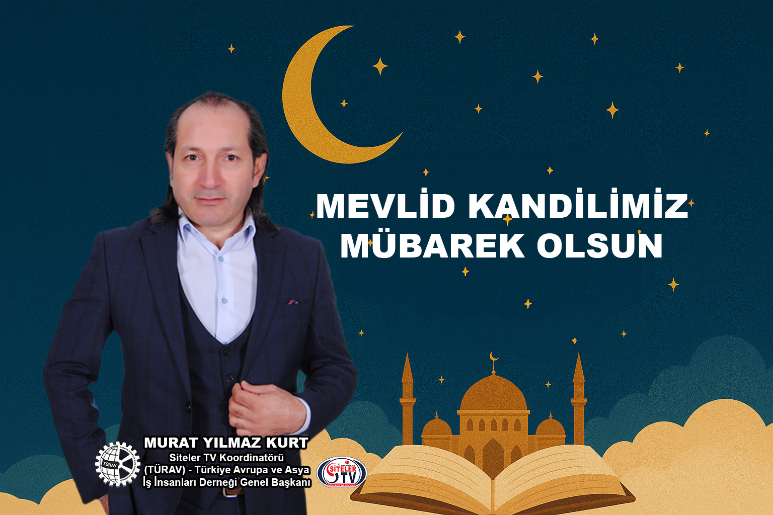 TÜRAV Genel Başkanı Murat Yılmaz Kurt’tan Mevlid Kandili_Karapürçek Gazetesi
