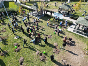 ALTINDAĞ’DA 100 FİDAN TOPRAKLA BULUŞTU_KARAPÜÜRÇEK GAZETESİ