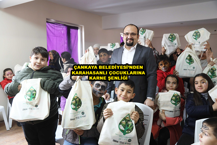 ÇANKAYA BELEDİYESİ’NDEN KARAHASANLI ÇOCUKLARINA KARNE ŞENLİĞİ_Siteler TV