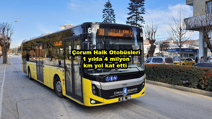 Çorum Halk Otobüsleri 1 yılda 4 milyon km yol kat etti_Siteler TV