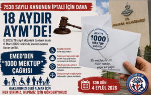 AYM’DE ENGELLİ EMEKLİLİĞİ DAVASI: EMED’DEN “1000 MEKTUP” KAMPANYASI…2026