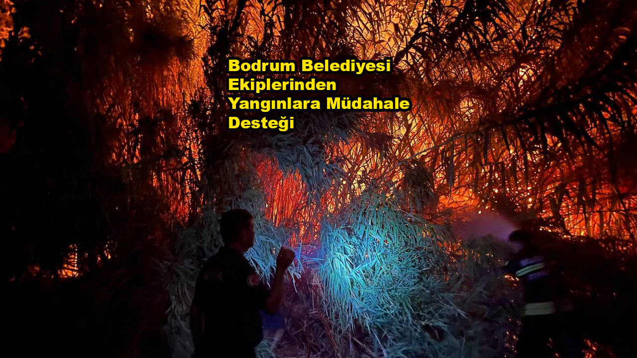 Bodrum Belediyesi Ekiplerinden Yangınlara Müdahale Desteği…2026