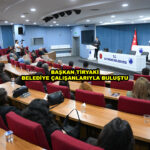 BAŞKAN TİRYAKİ BELEDİYE ÇALIŞANLARIYLA BULUŞTU