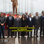 MARMARİS’TE CUMHURİYET BAYRAMI KUTLAMALARI ÇELENK SUNUMUYLA BAŞLADI